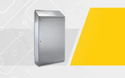 prod-casse-igieniche Foto di una cassa in acciaio inox per quadro elettrico a tenuta stagna ideale per impiego in settore alimentare