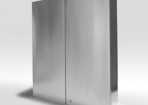 CASSA STAGNA INOX PORTA CIECA, due porte affiancate